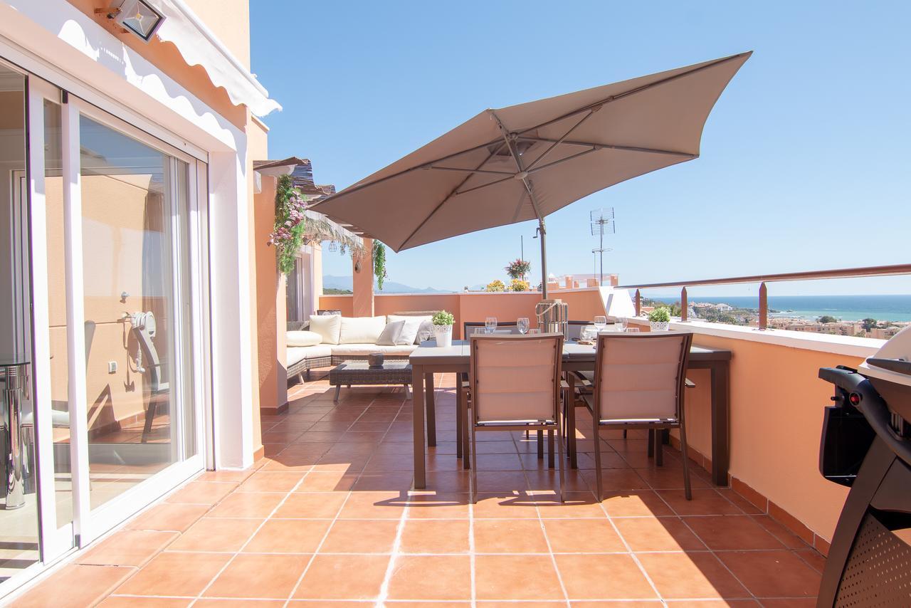2242-Amazing Penthouse 2Terraces Sea View Apartman Casares Kültér fotó